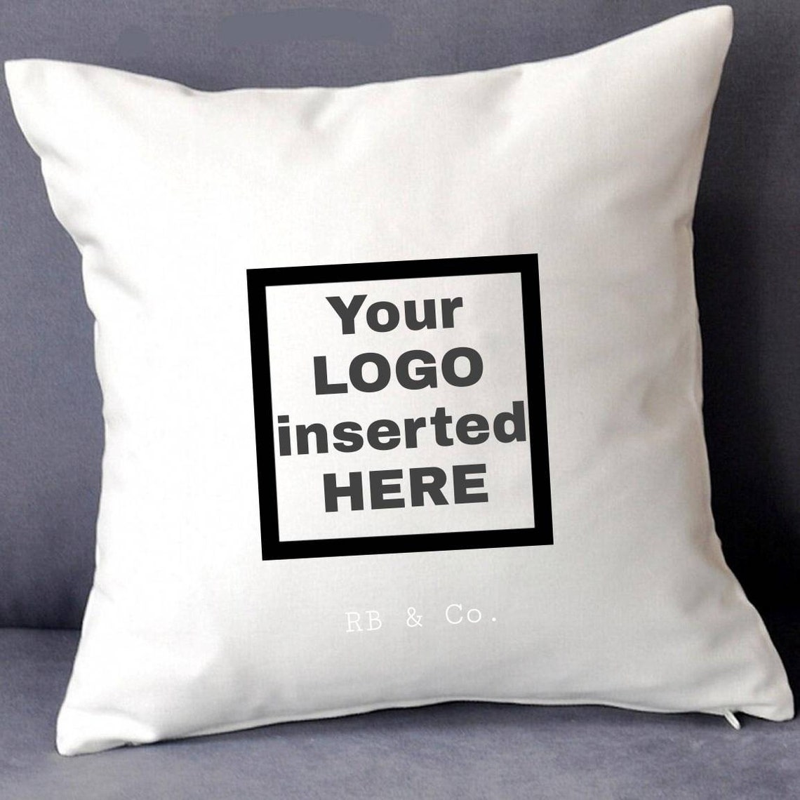 Logo Pillow Your Custom Pillow Personalized Pillow Throw Etsy