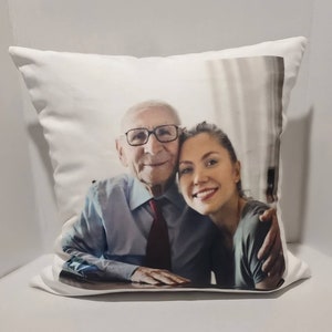Personalized Photo Pillow: Custom Throw Cushion, Handmade