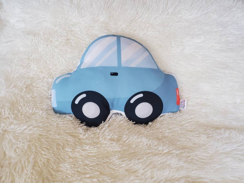 Nursery Car Throw Pillow, Car Plush Toy, Car Baby Room Decor image 1