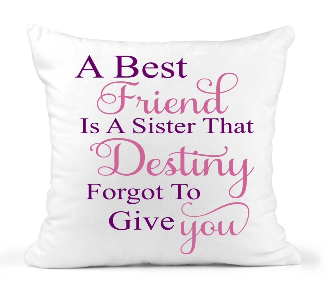  Friendship Quotes Throw Pillow Covers True Friends Gifts Best  Friends Pillow Covers Cushion Cover for Women Girl Friendship Gift for  Birthday : Home & Kitchen