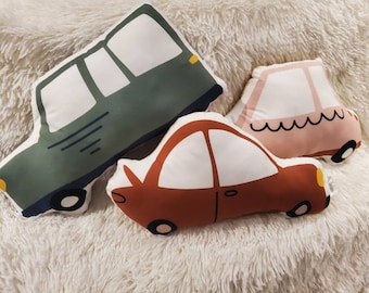 Vintage Car Plush Pillow, Kids Nursery Decor