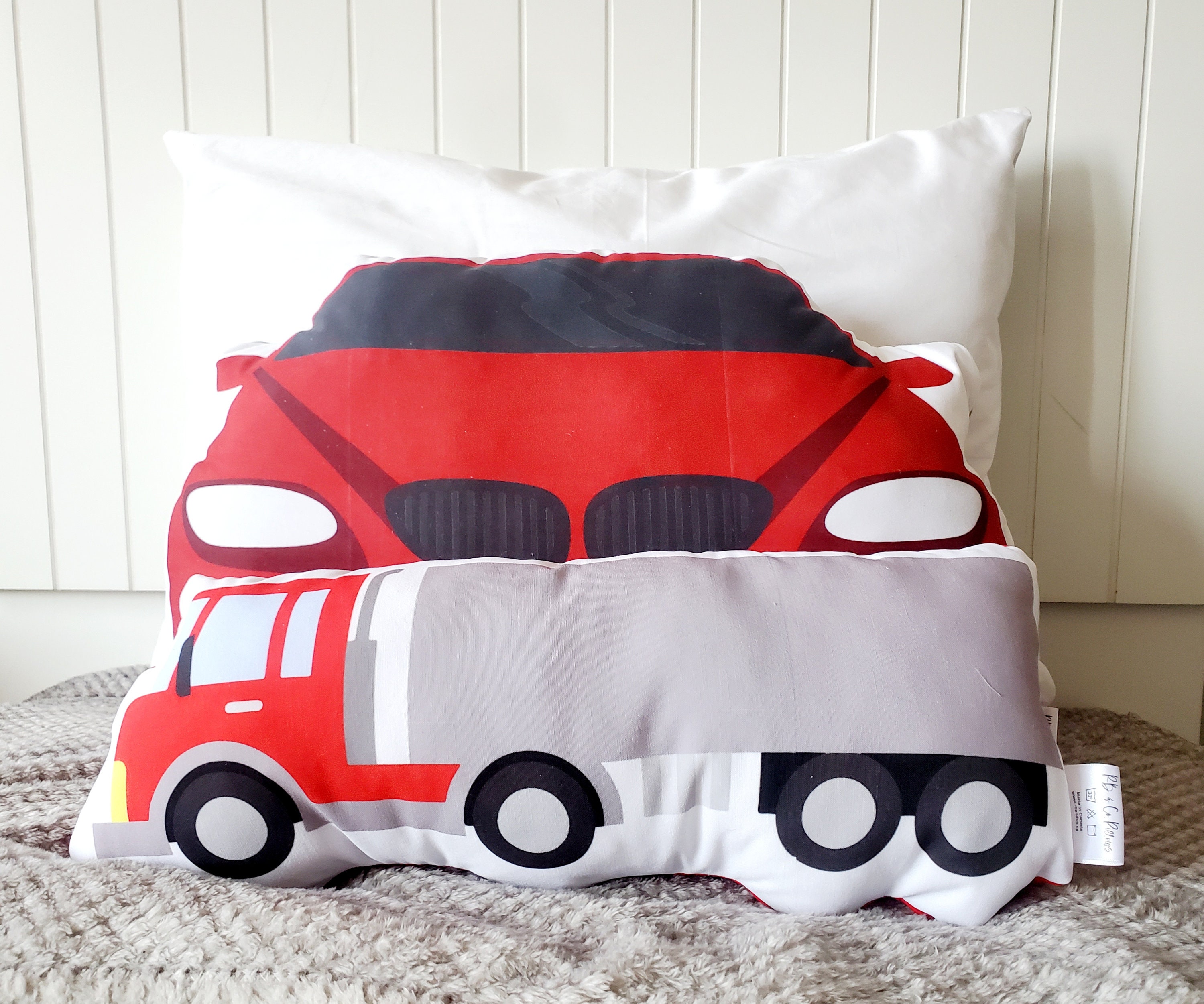 Trailer Truck Pillow Semi Truck Pillow Kids Room Decor Boys Room Decor Etsy Canada