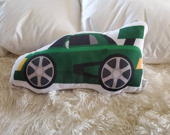 Car Shaped Pillow, Vehicle Nursery Decor