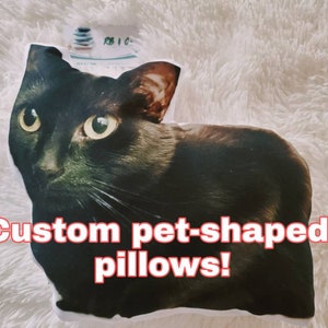 Custom Pet Pillow, Personalized Pet Cushion, Pet Memorial Gift, Stuffed Pet Cushion, Dog Cat Pillow