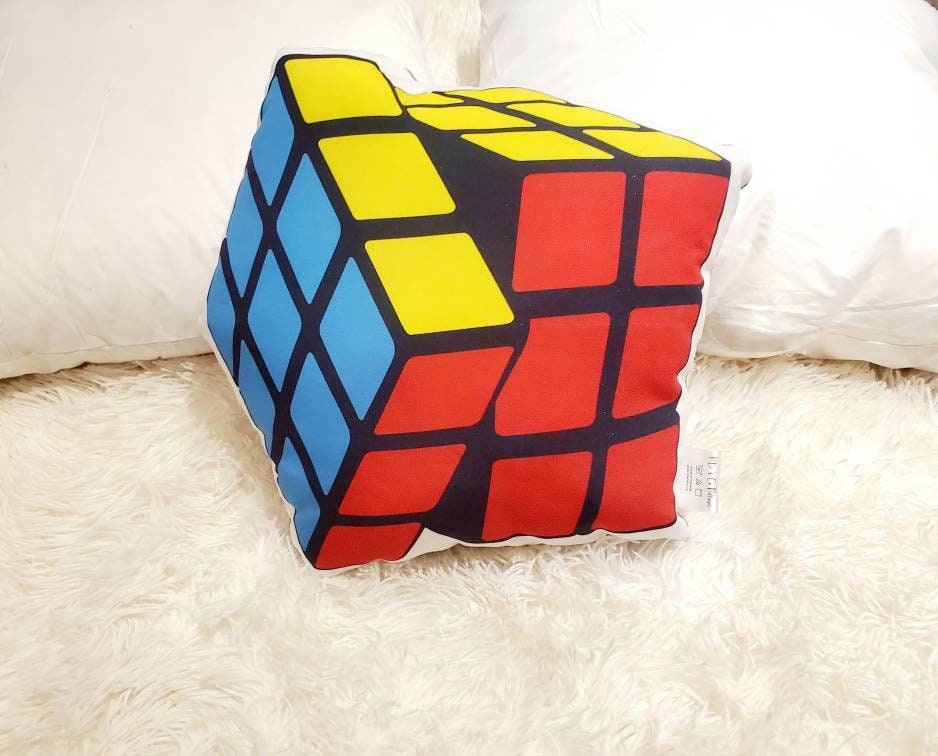 Rubik's Cube Felt Storage Box Large Cube Image 