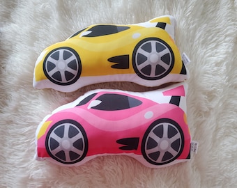 Sports Car Throw Pillow, Plush Toddler Room Decor
