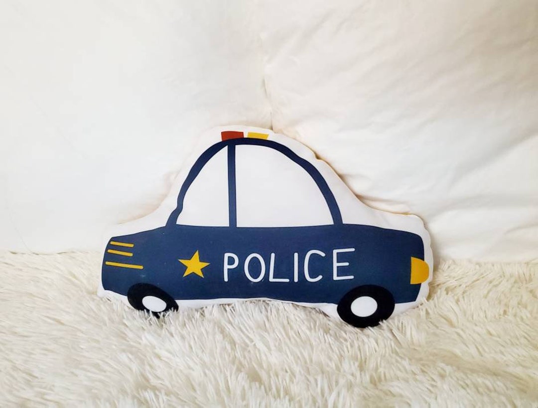 Vintage Police Car Throw Pillow Police Car Nursery Decor Etsy