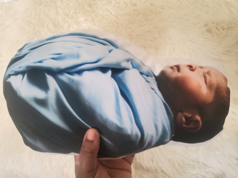 Custom 3D Baby Photo Pillow, 3D Newborn Pillow, New Mom Gift, Grandparents Baby Gift, image 3
