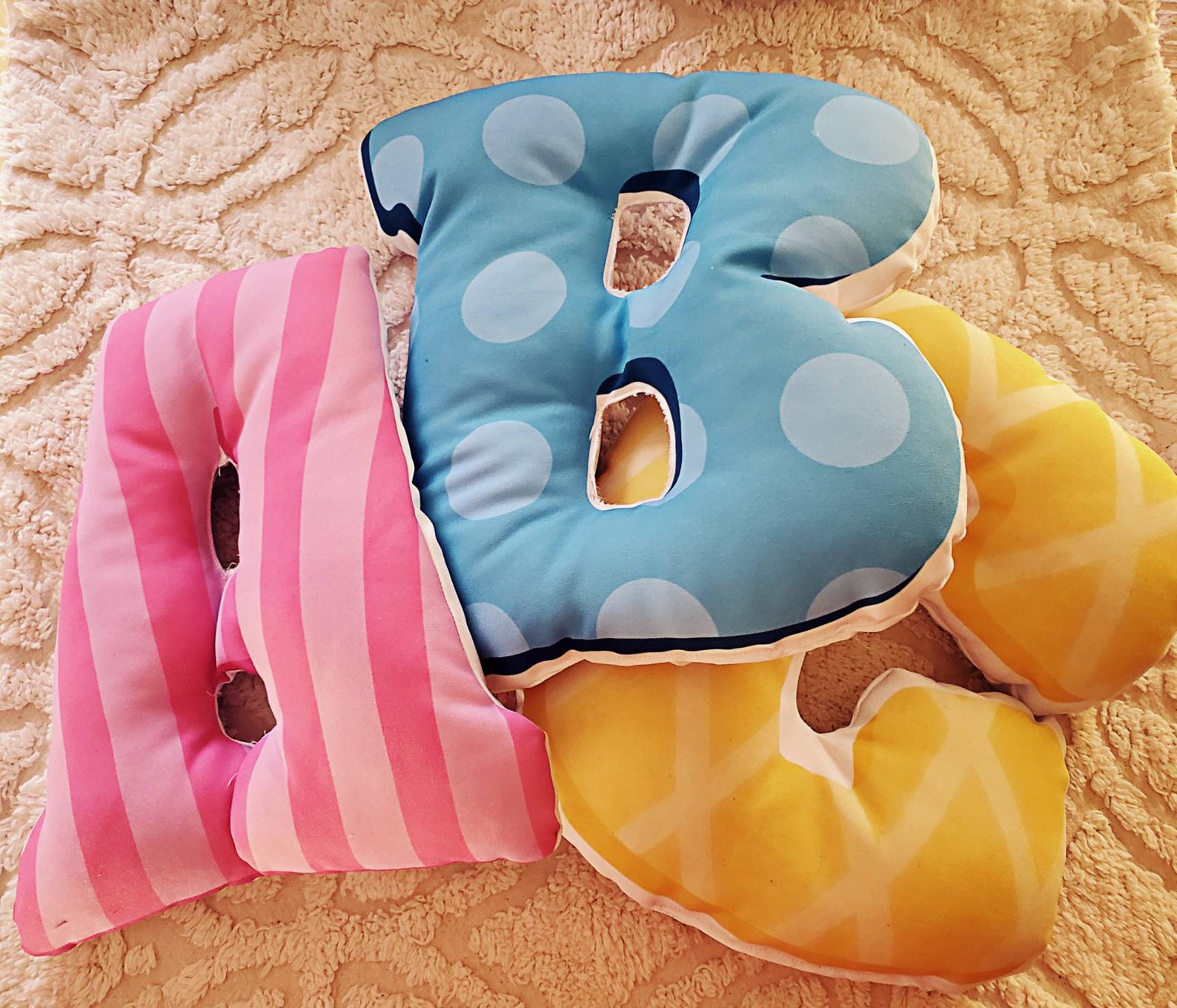 Alphabet Letter Pillow Kids Initial Monogram Pillow Letter Etsy