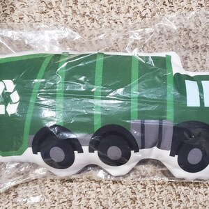 Firetruck Pillow, Schoolbus Pillow, Construction Truck Pillow, Garbage truck Decorative Pillow, Kids Room Decor, Boys Decor image 3