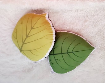 Leaf Shaped Pillow, Forest Leaf Nursery Decor, Green Nursery Decor, Leaf Pillow, Nature Decor