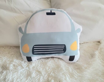 Car Nursery Pillow, Car Decor, Kids Room Decor, Cute Car Pillow, Boys Room Decor,Plush Toy Cushion, Pink Girls Decor, Pink Car Room Decor