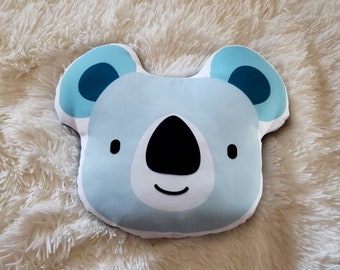 Oreiller de pépinière de Koala, décor de pépinière de bébé Koala, décor de chambre de bébé d'animal, décor de pépinière d'animal