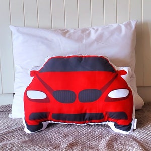 Car Shaped Toddler Sleep Pillow,  Car Decorative Pillow, Toddler Room Decor