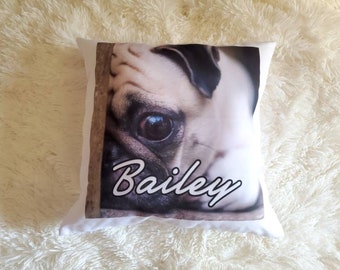 Photo Pillow, Personalized Photo Gift, Custom Photo Cushion, INCLUDES 18x18 INSERT + COVER