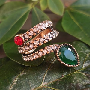 Authentic Turkish Ottoman  Jewelry Unique Ring Vintage Ottoman Hurrem Sultan Christmas Gift For Her