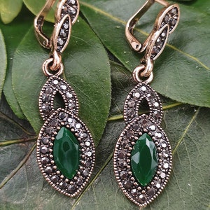 Hurrem Sultan Authentic Turkish Ottoman Jewelry Earrings VintageGift  Magnificent Century Christmas Gift For Her
