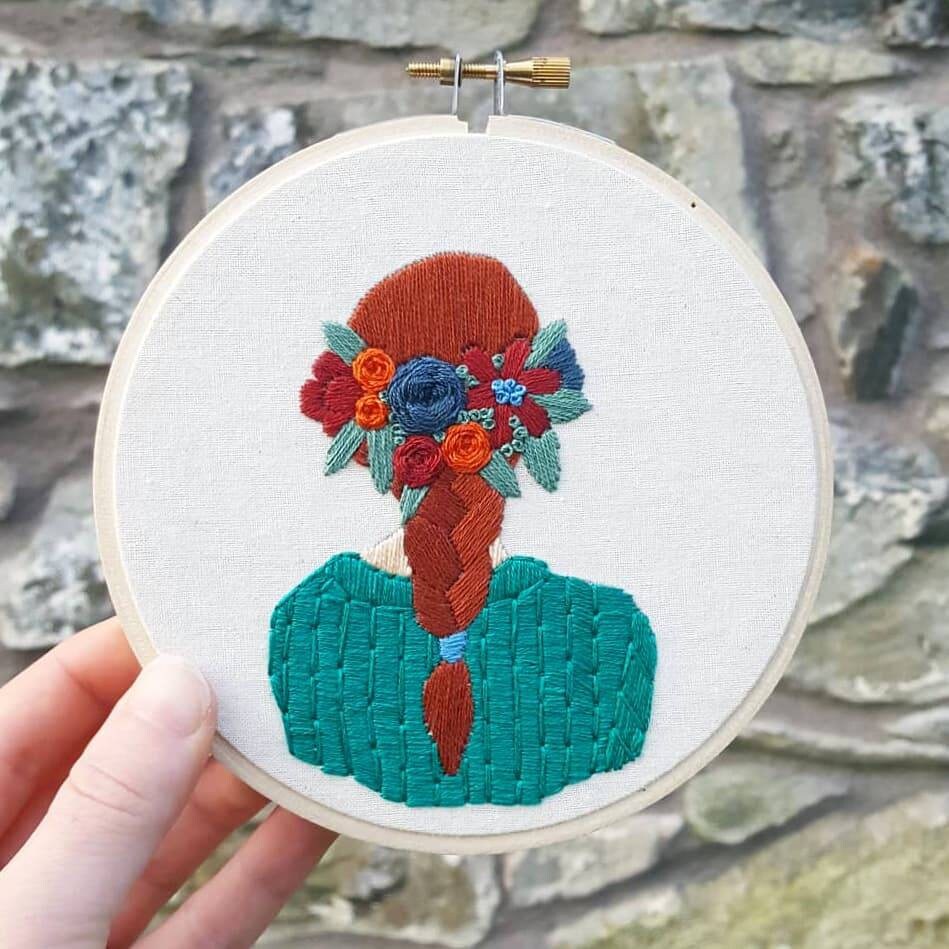 Embroidery Pattern DIY Embroidery Pattern Modern Etsy