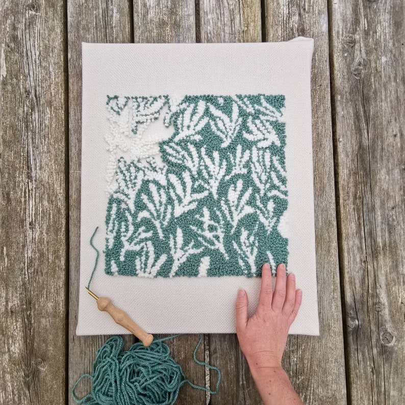 Punch Needle Pillow Kit Etsy