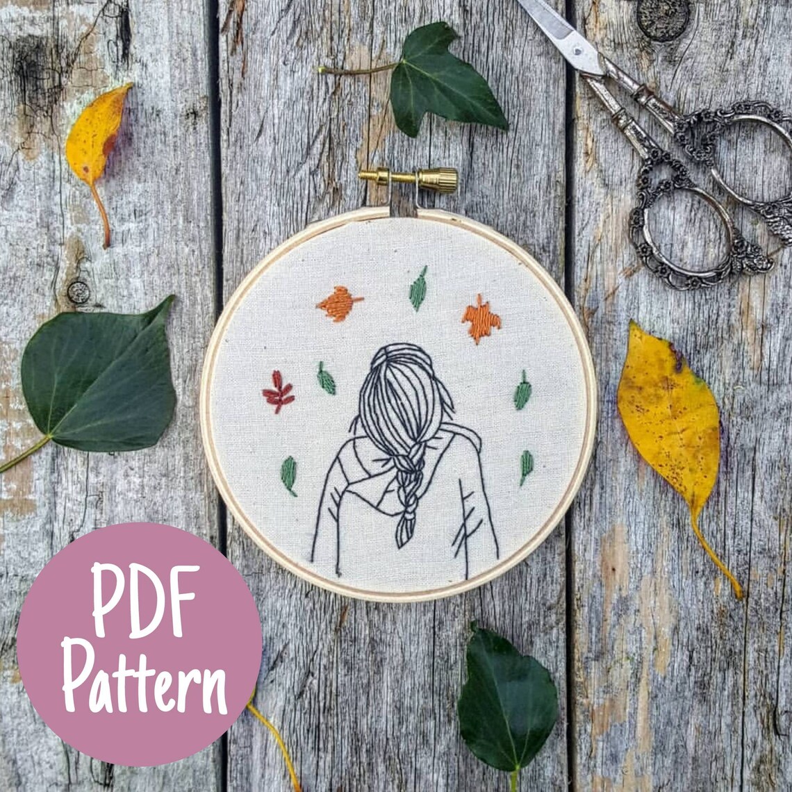Embroidery Pattern DIY Embroidery Pattern Modern Etsy