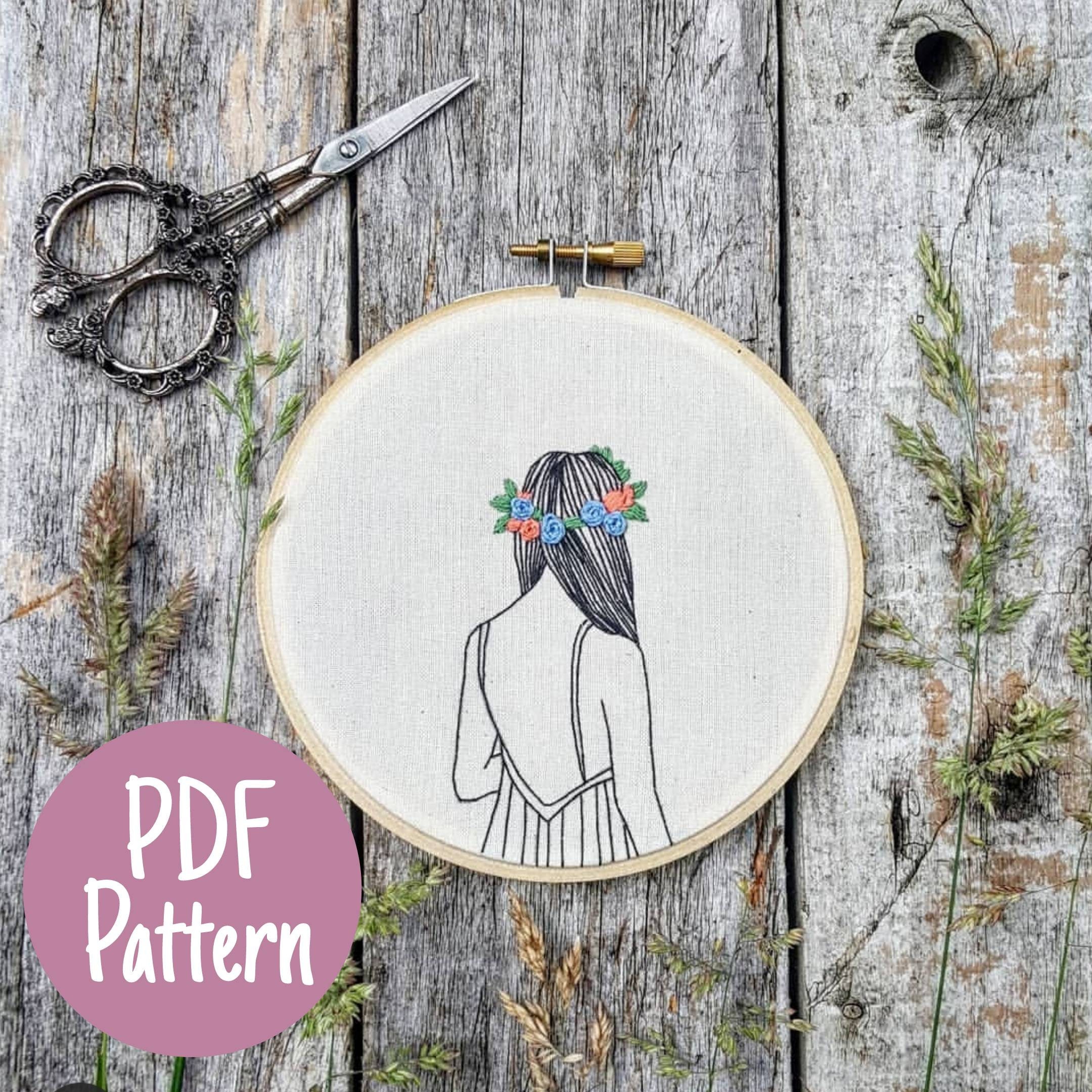 Embroidery Pattern DIY Embroidery Pattern Modern Etsy