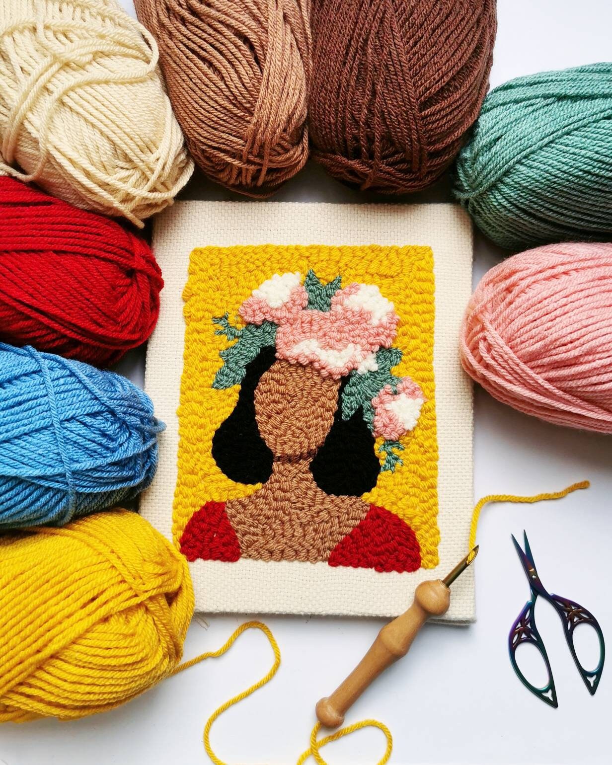 Punch needle rug discount
