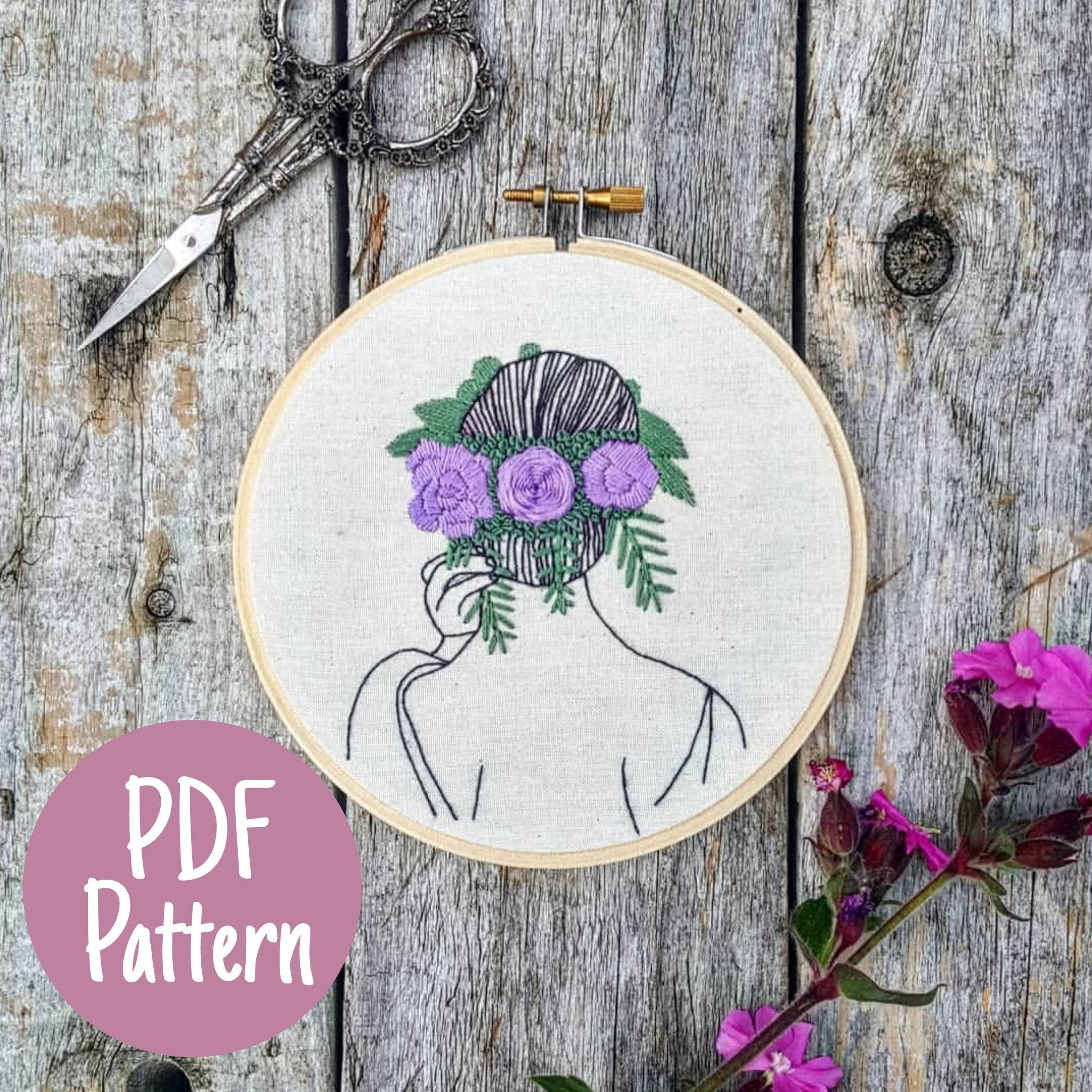 Embroidery Pattern DIY Embroidery Pattern Modern Etsy