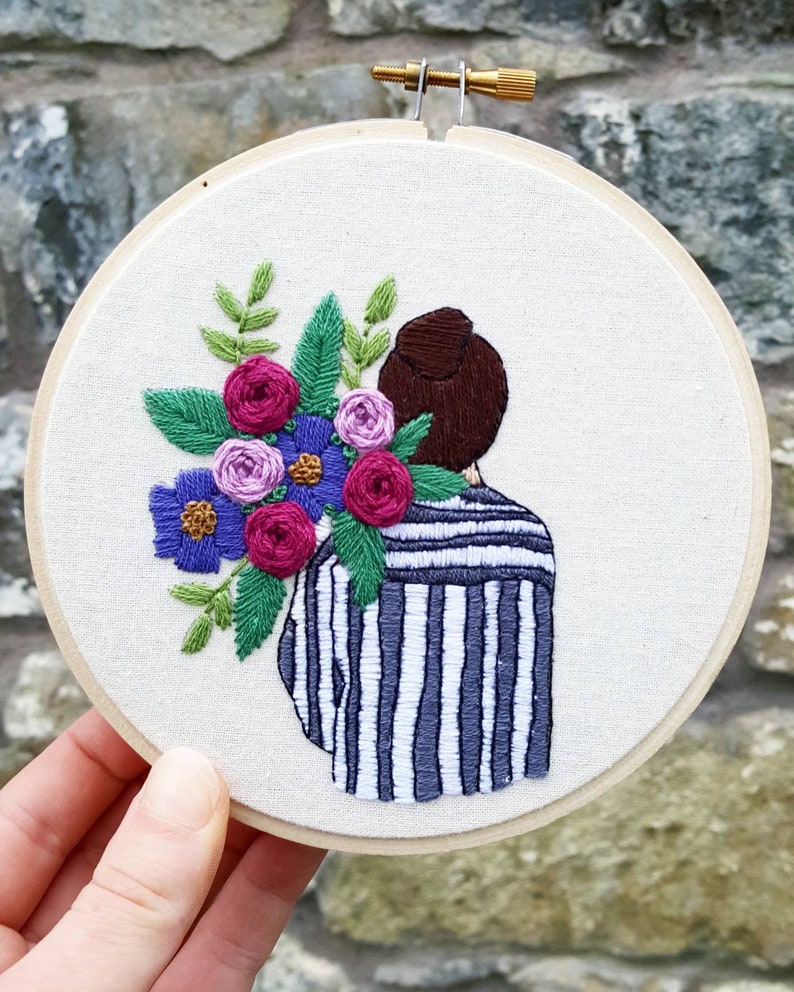 Embroidery Pattern DIY Embroidery Pattern Modern Etsy