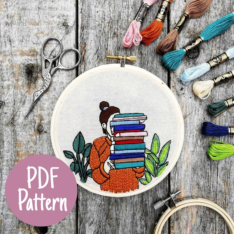 Embroidery Pattern Embroidery PDF Contemporary Embroidery | Etsy