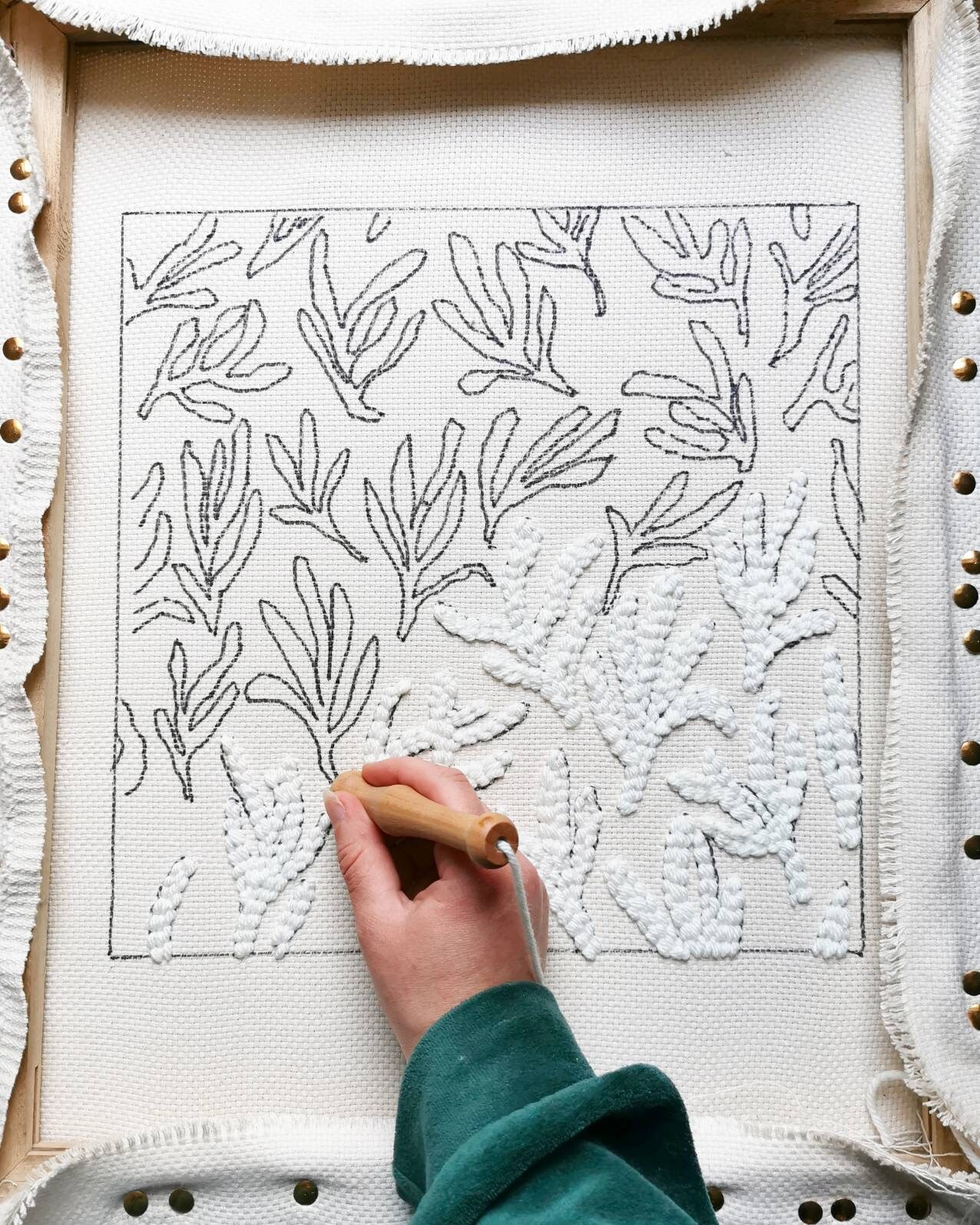 Punch Needle Pillow Kit Etsy