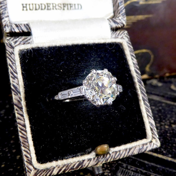 Old Mine Cut Engagement Ring - Etsy