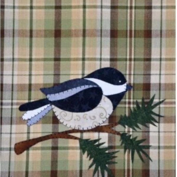 Chickadee Applique Pattern - Etsy