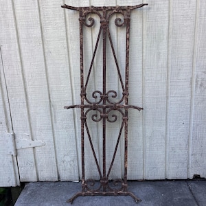 French Antique Wrought Iron Window Grate