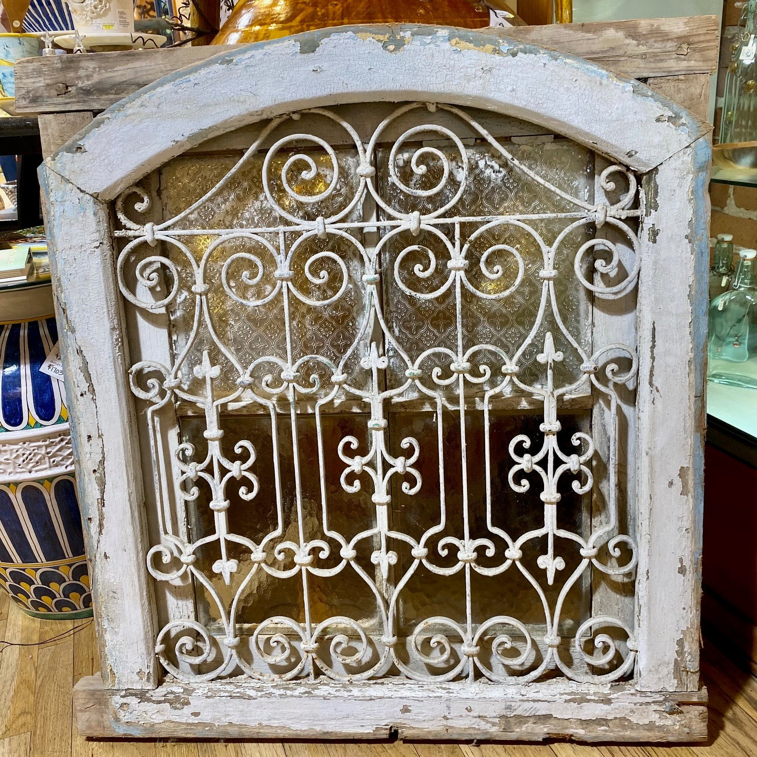 Antique Tunisian Wrought Iron Window Frame With Grate - Etsy