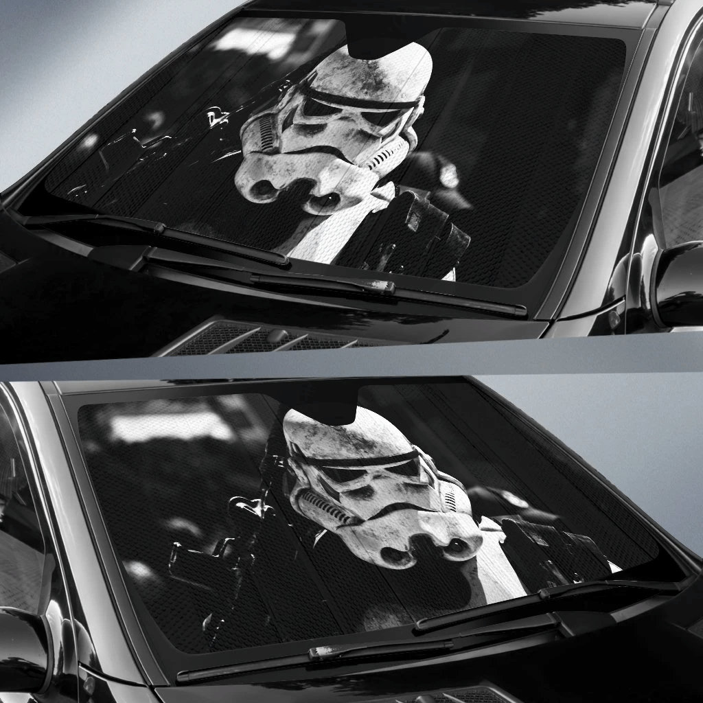 Star Wars Stormtrooper Funny Auto Sun Shades, Car Accessories, Car