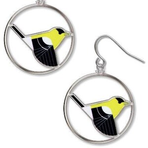 Charley Harper Goldfinch Earrings