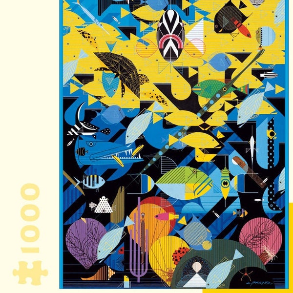 Coral Reef 1000-Piece Charley Harper Jigsaw Puzzle