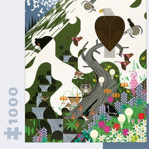 Alpine Northwest 1000-Piece Charley Harper Jigsaw Puzzle