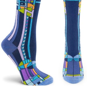 Frank Lloyd Wright December Gift Navy Women’s Socks