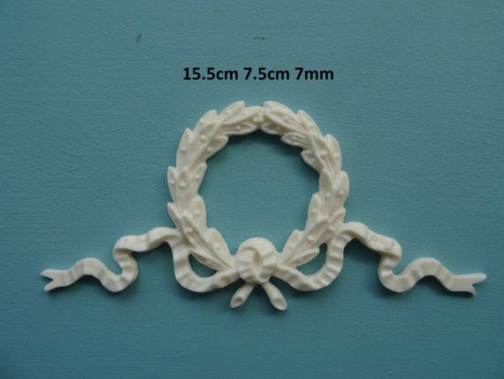 Decoratvie small swag applique onlay resin furniture moulding P24