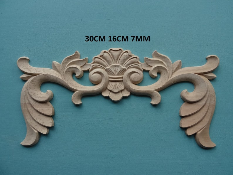 Decorative Wooden Large Center Applique Furniture Moulding Etsy