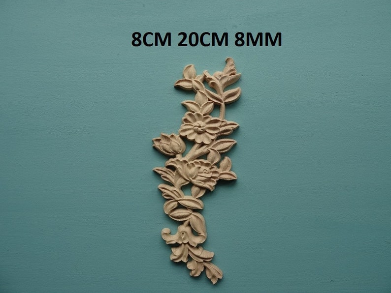 Decorative Wooden Oak Leaf Onlay Applique Furniture Moulding Etsy