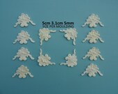 12-Pack Decorative Plume Scroll Corner Onlays - Resin Furniture Mouldings For DIY Home Decor