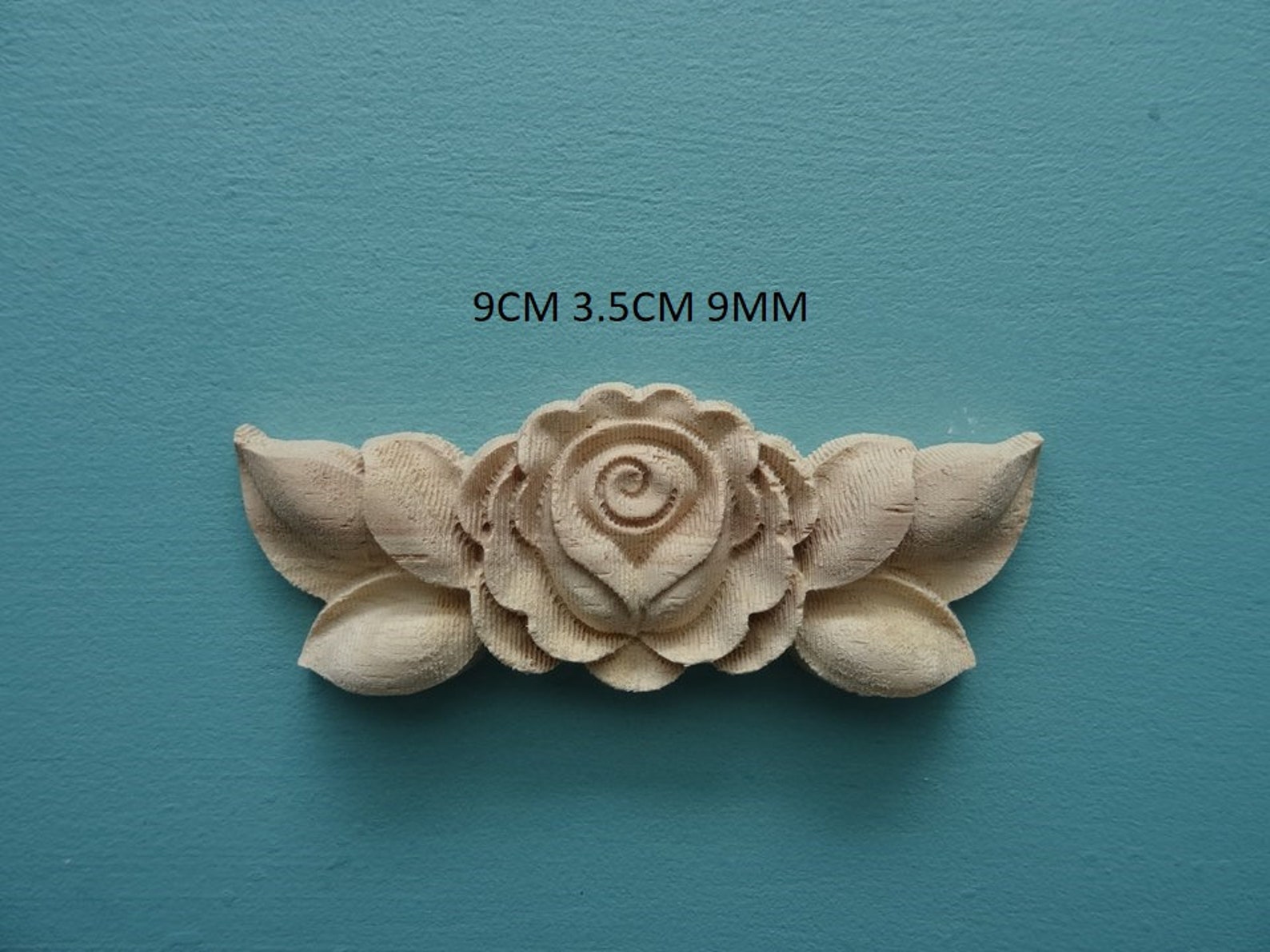 Decorative wooden flower center appliques furniture mouldings Etsy