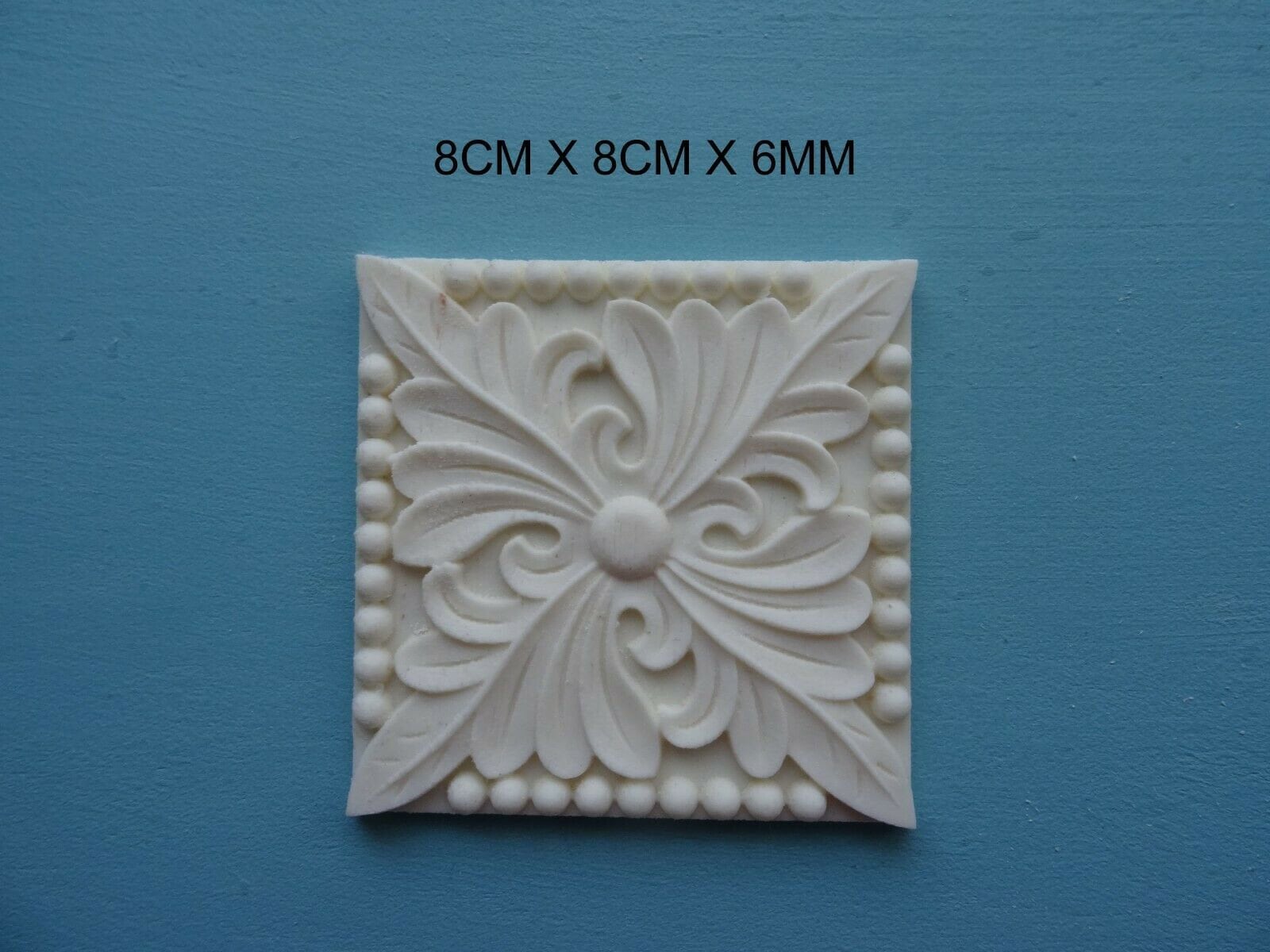 Decorative small square tile furniture moulding appliques onlay CC67 