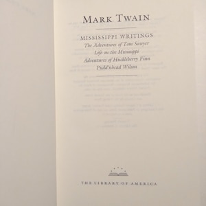 Mark Twain, Mississippi Writings Boxed Edition Library of America, 1982