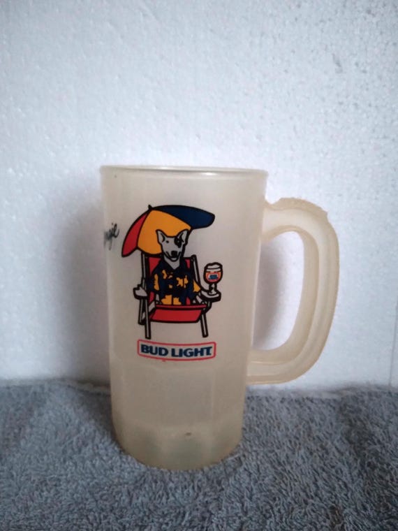 Spuds Mackenzie White Heavy Plastic Mug