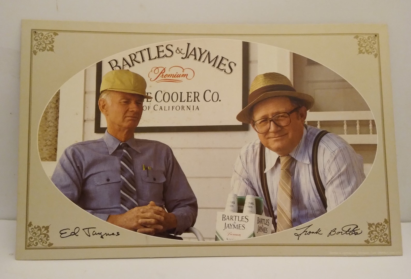 Bartles and Jaymes Cardboard Wine Cooler Promo 1980's Etsy