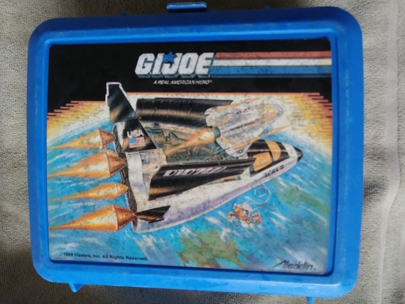 gi joe lunch box with thermos