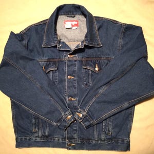 Veste en jean bleue pour homme Wrangler Hero vintage des années 90 avec
